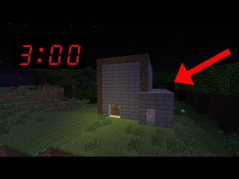 არ შეხვიდე ამ სახლში ღამის 3:00 ზე თორემ... | Minecraft